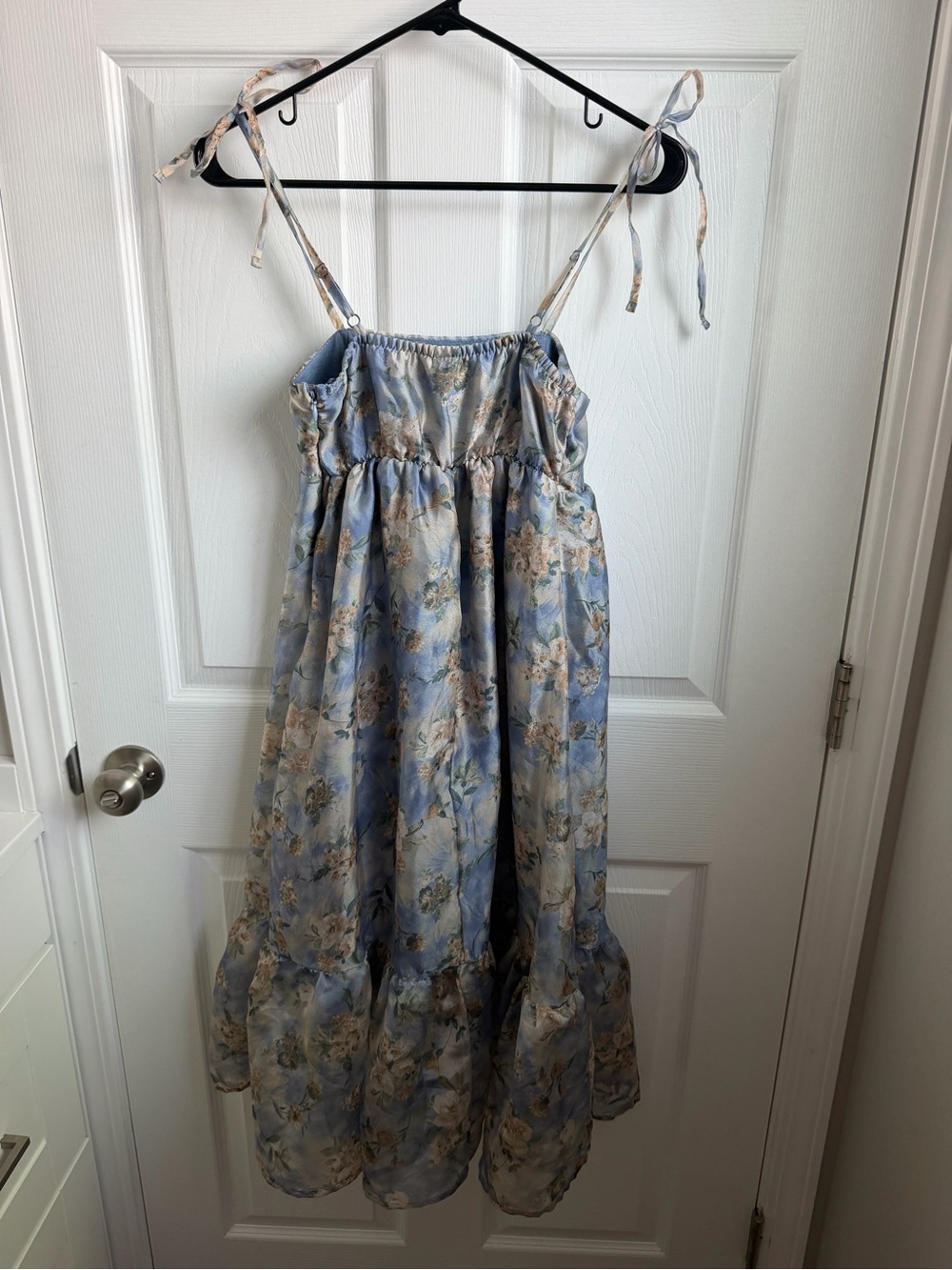 wild fable Light Blue Floral Tie-Strap Sundress - Picture 2 of 6